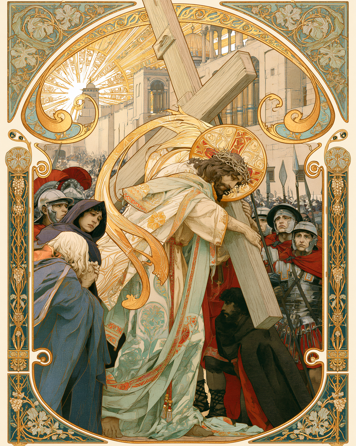 The Stations of the Cross - Sacred Art Nouveau · Portrait n° 9