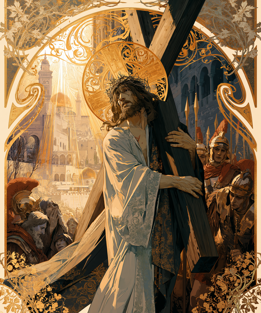 The Stations of the Cross - Sacred Art Nouveau · Portrait n° 10