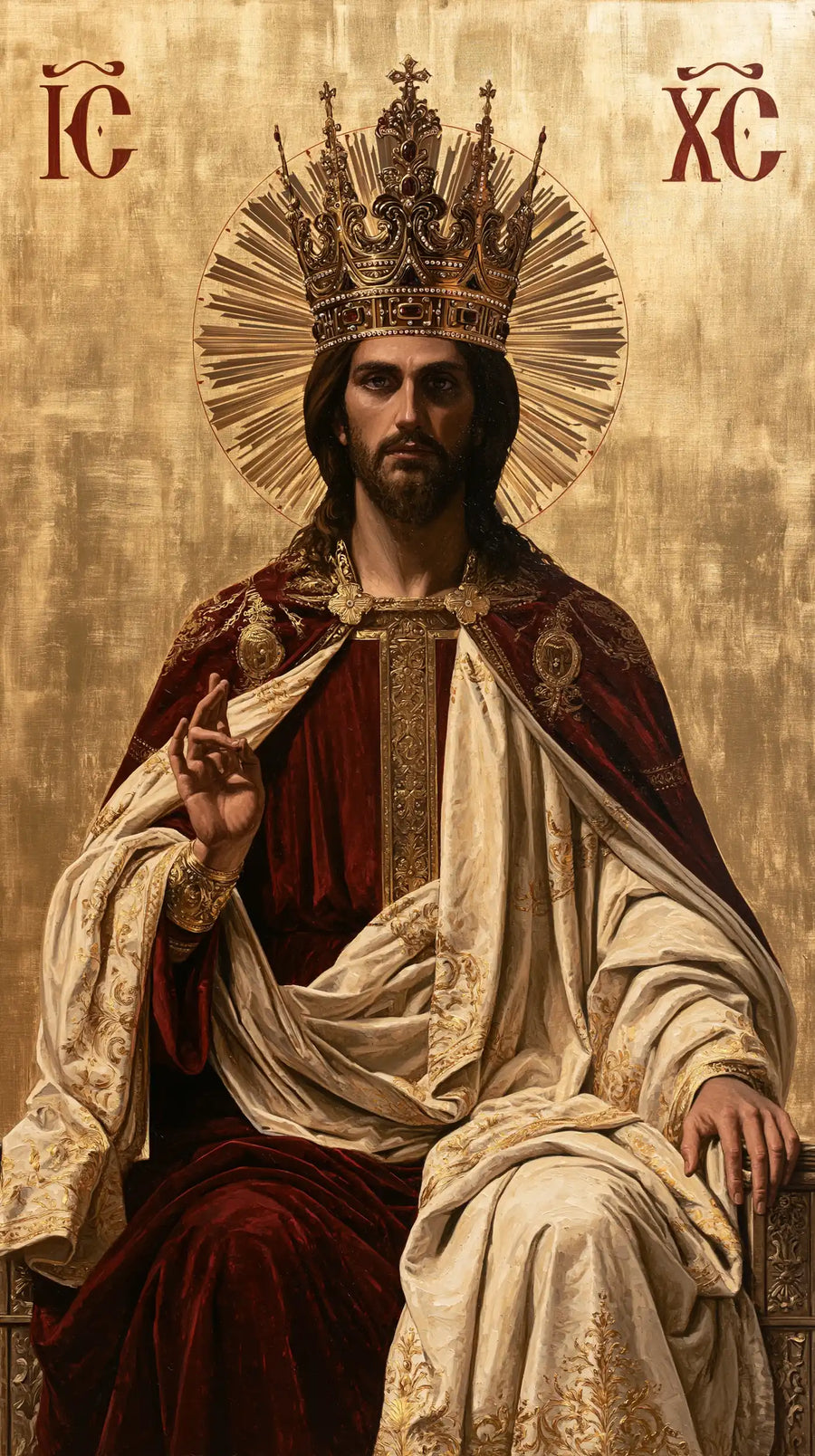 Jesus the King - Contemporary Byzantine · Portrait n° 7
