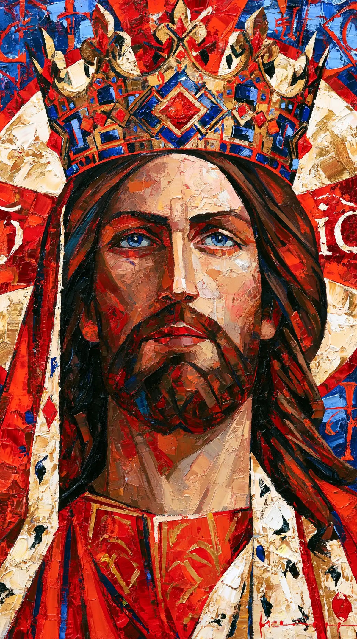 Jesus the King - Expressionist · Portrait n° 3