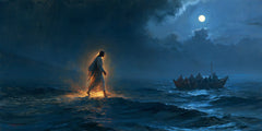 Jesus Walking on Water — The Slanting Step between Moon and Ember
