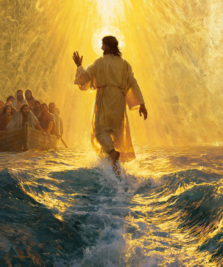 Jesus Walking on Water - Sacred Gold · Portrait n° 26