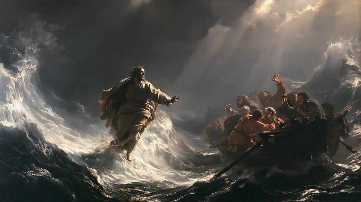 Jesus Walking on Water — The Silhouette in the Cradle of Light