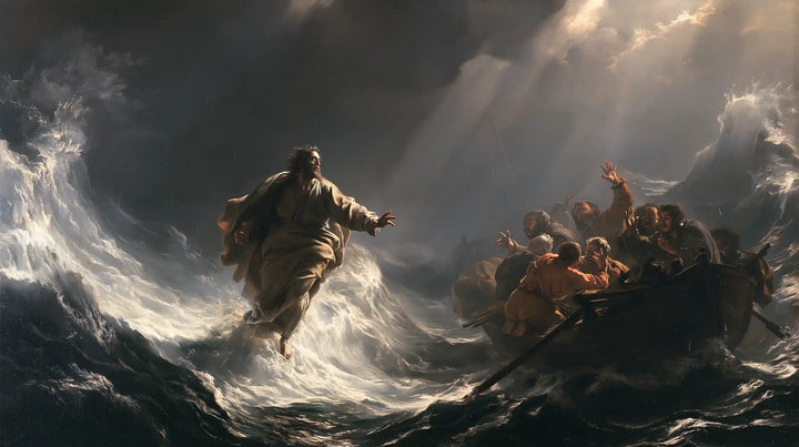 Jesus Walking on Water — The Silhouette in the Cradle of Light