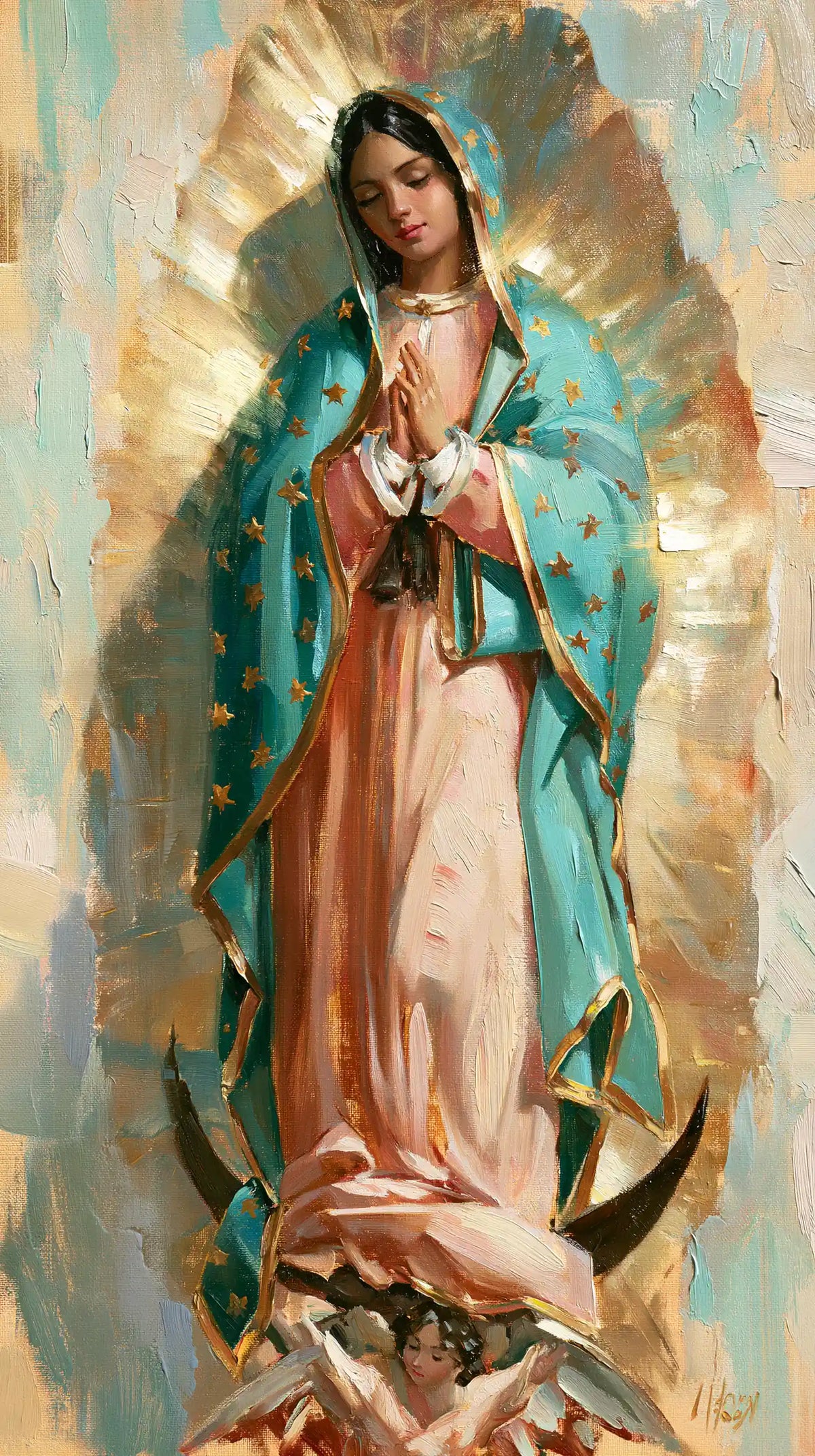 Our Lady of Guadalupe – Impressionist · Portrait no. 6