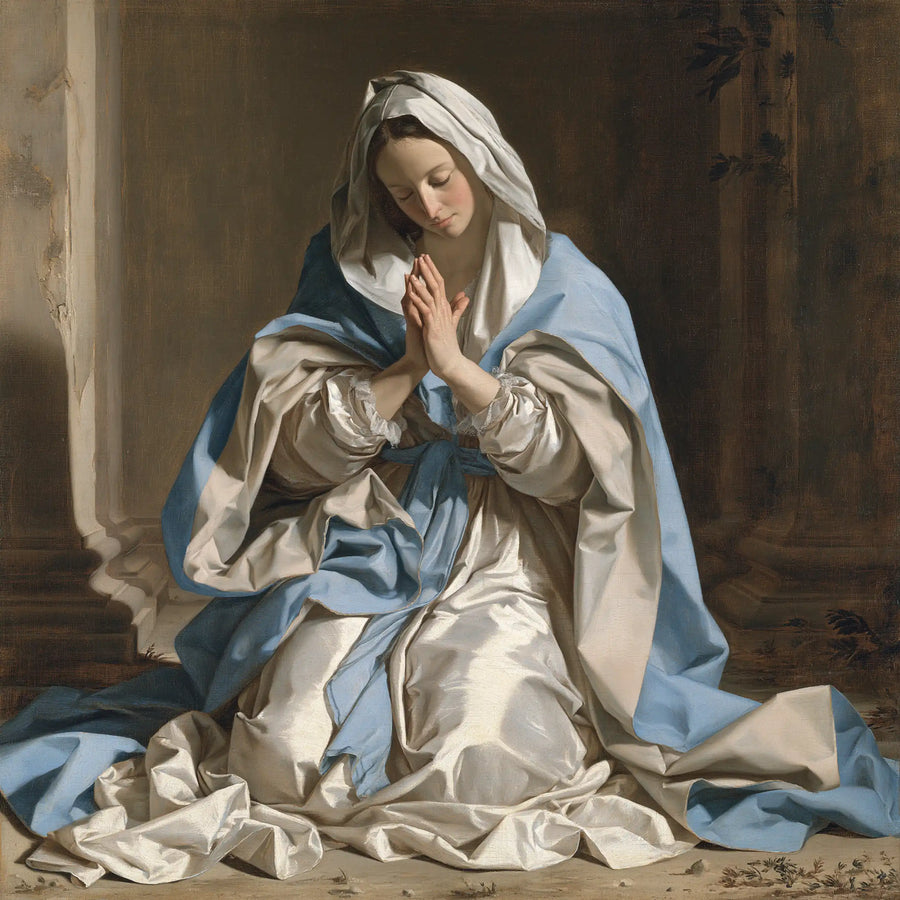 Virgin Mary in Prayer - Florentine Renaissance · Square n° 2