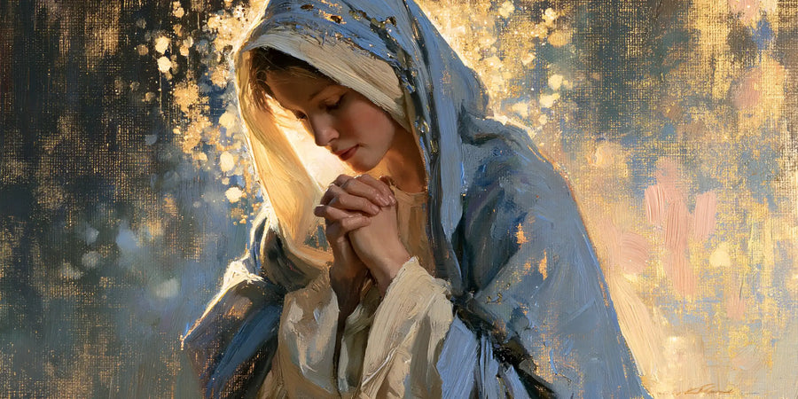 Virgin Mary in Prayer - Impressionist · Landscape n° 16