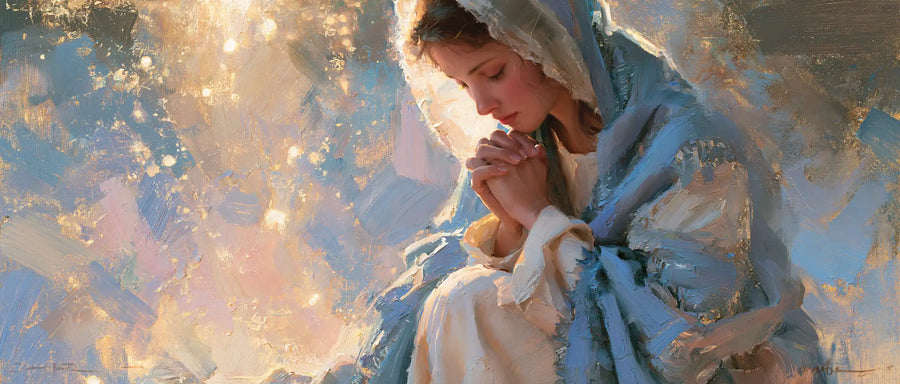 Virgin Mary in Prayer - Impressionist · Landscape n° 17