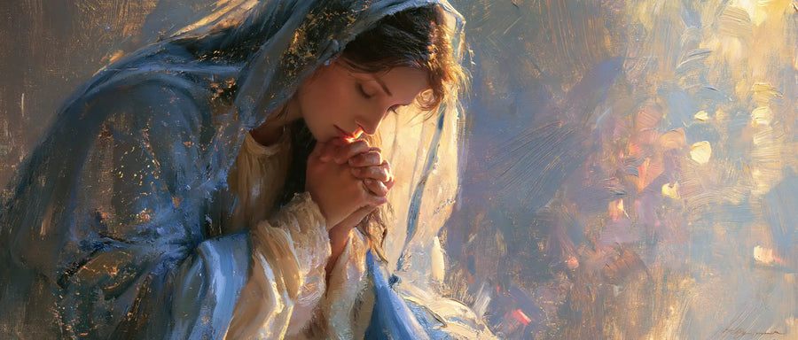 Virgin Mary in Prayer - Impressionist · Landscape n° 19