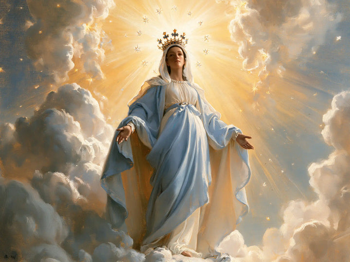 Mary, Queen of Heaven — Pale Blue Beneath the Sun of Stars