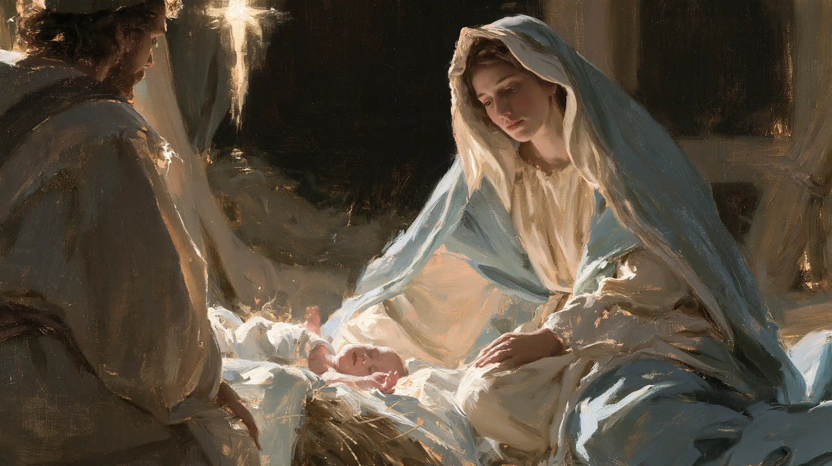 The Nativity — The White Veil in Gentle Light