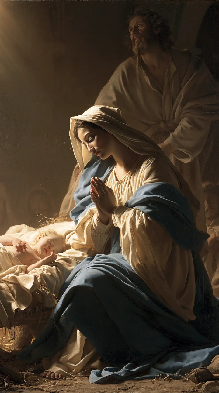 The Nativity - Mary Adoring the Christ Child · Portrait n° 10