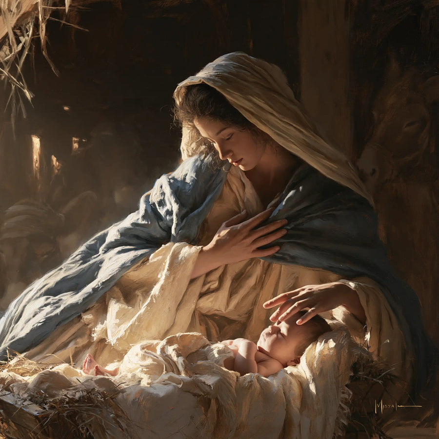 The Nativity - Sacred Maternal Tenderness · Square n° 1