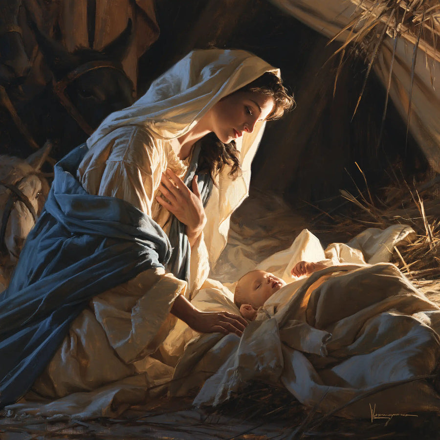 The Nativity - Sacred Maternal Tenderness · Square n° 3