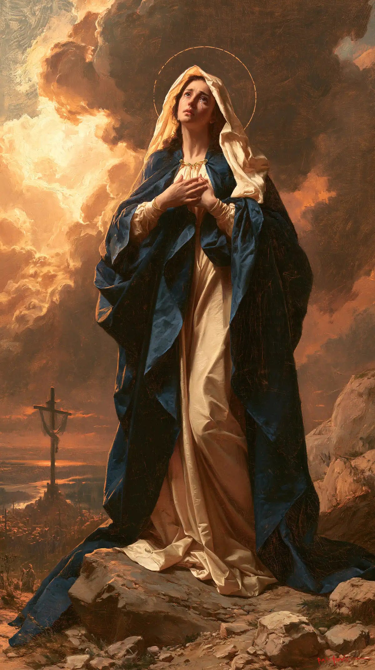 Our Lady of Sorrows — The Vigil in the Splendor of Sunset