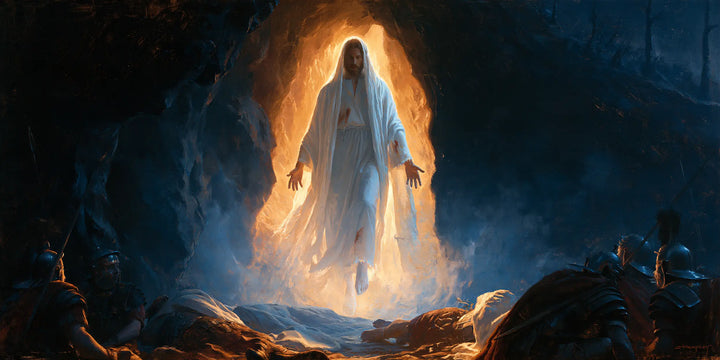 The Resurrection of Jesus Christ — The Golden Oval in Blue Mist