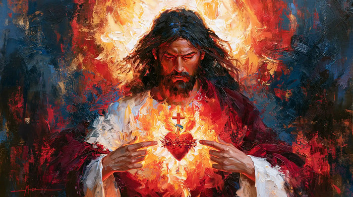 Sacred Heart of Jesus – Expressionist · Landscape no. 4