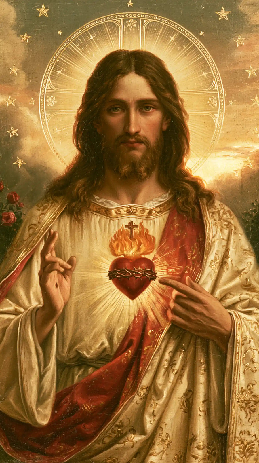 Sacred Heart of Jesus – Symbolist · Portrait no. 1