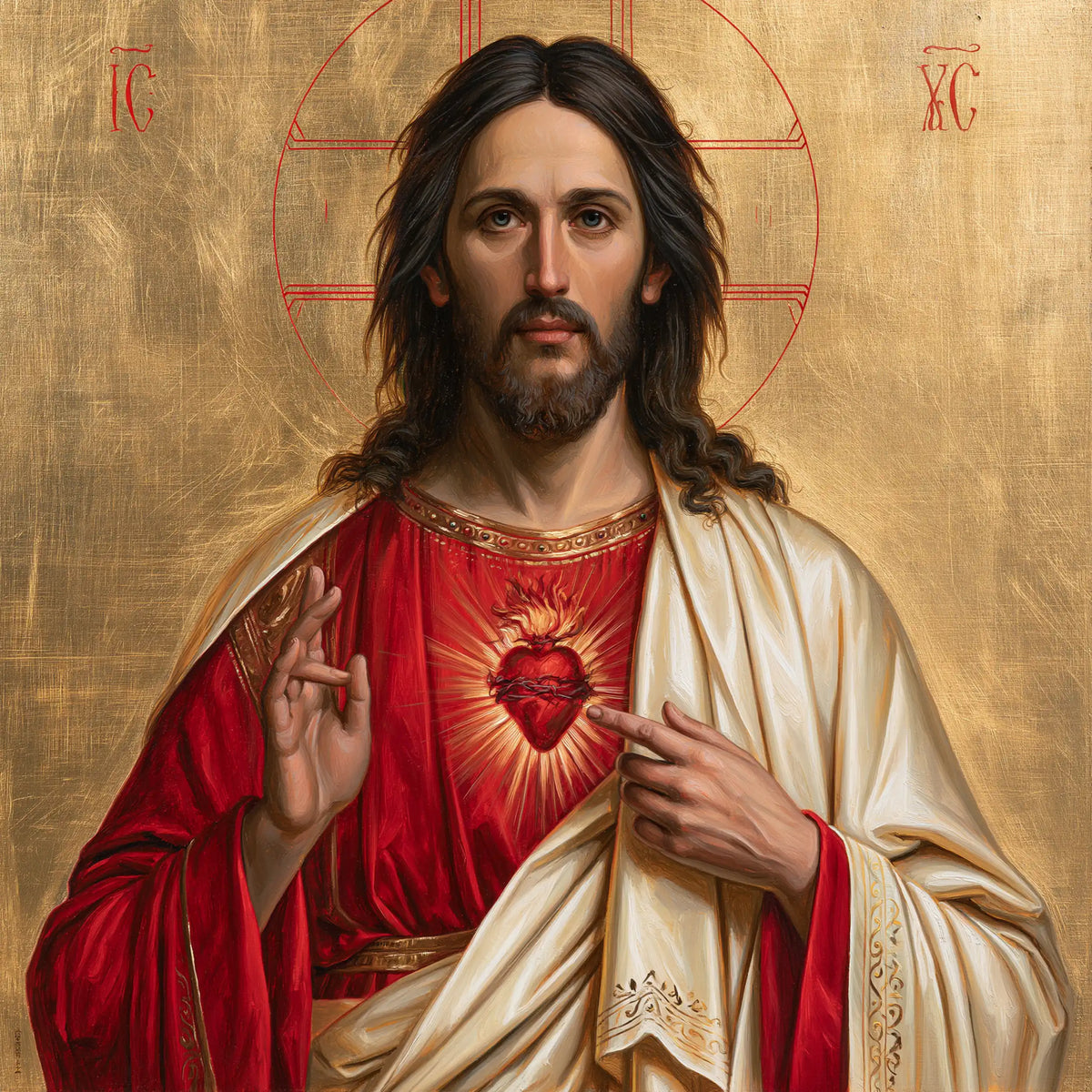 The Sacred Heart of Jesus — The Heart Beneath the Delicate Fold
