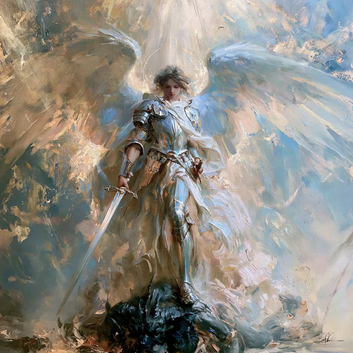 Saint Michael the Archangel – Impressionist · Square no. 6