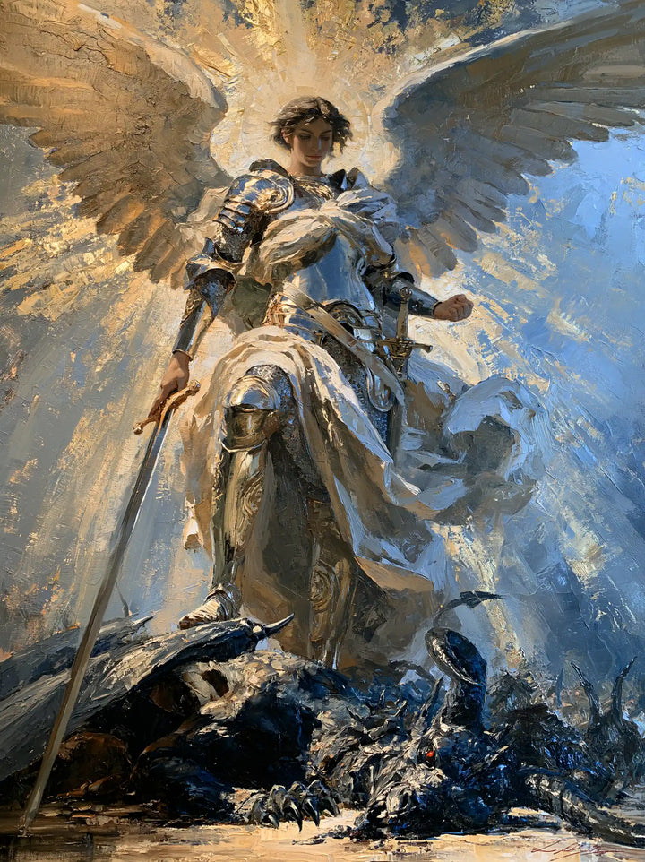 Saint Michael the Archangel – Impressionist · Portrait no. 10