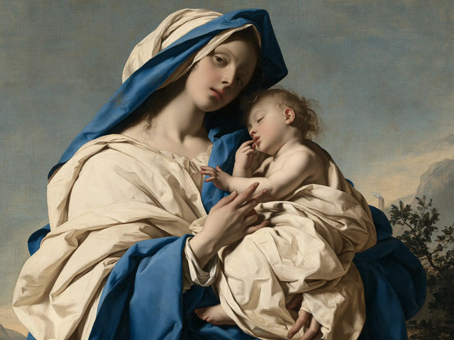 Virgin Mary and Child Jesus - Florentine Renaissance · Landscape n° 1
