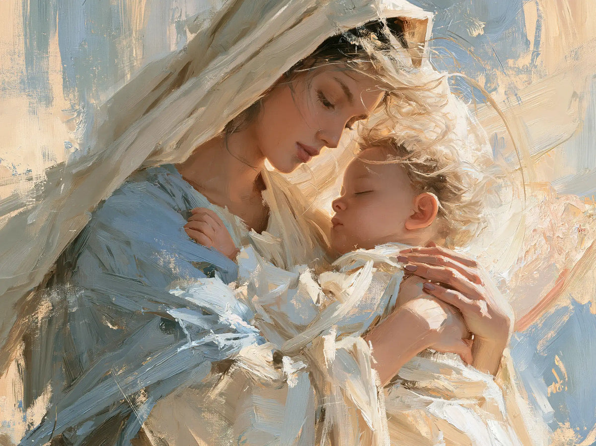 The Virgin and Child — A Bright Breath Through the Curls