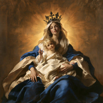 Virgin Mary and Child Jesus - Majestic Virgin and Child · Square n° 2