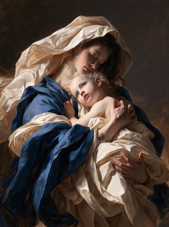 Virgin Mary and Child Jesus - Theatrical Baroque · Portrait n° 17